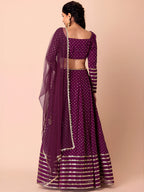 WINE PURPLE LEHENGA CHOLI