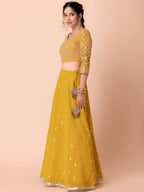 CORN YELLOW LEHENGA CHOLI