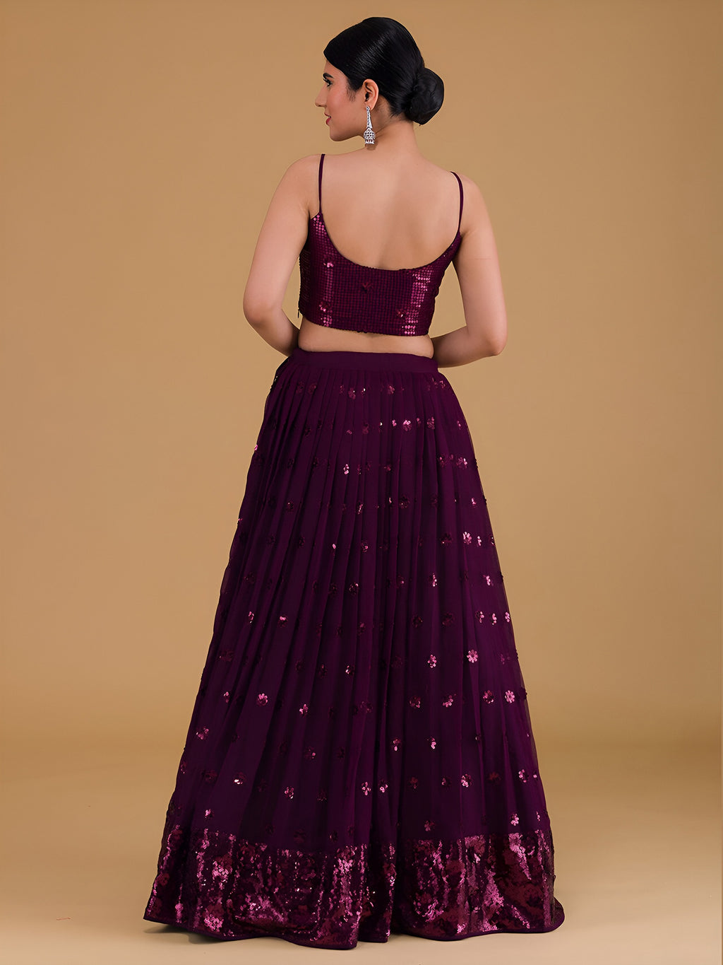 GLAMOUROUS PURPLE LEHENGA CHOLI