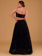 COAL BLACK LEHENGA CHOLI