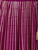 WINE LEHENGA CHOLI