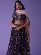 DEEP PURPLE LEHENGA CHOLI