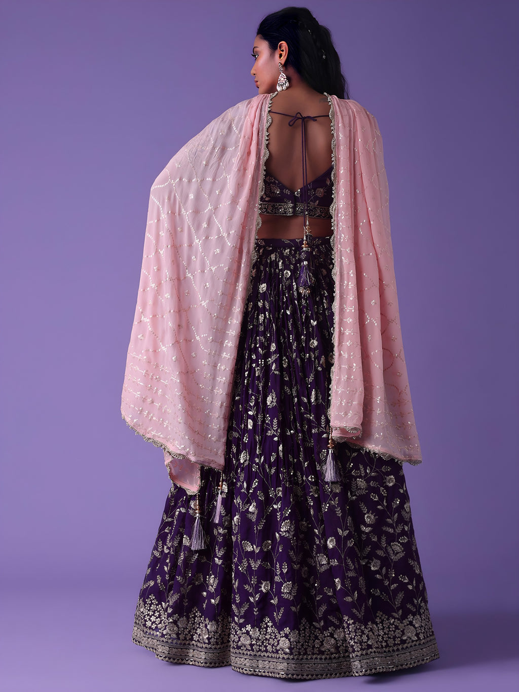 DEEP PURPLE LEHENGA CHOLI