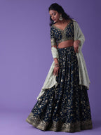 NAVY BLUE LEHENGA CHOLI