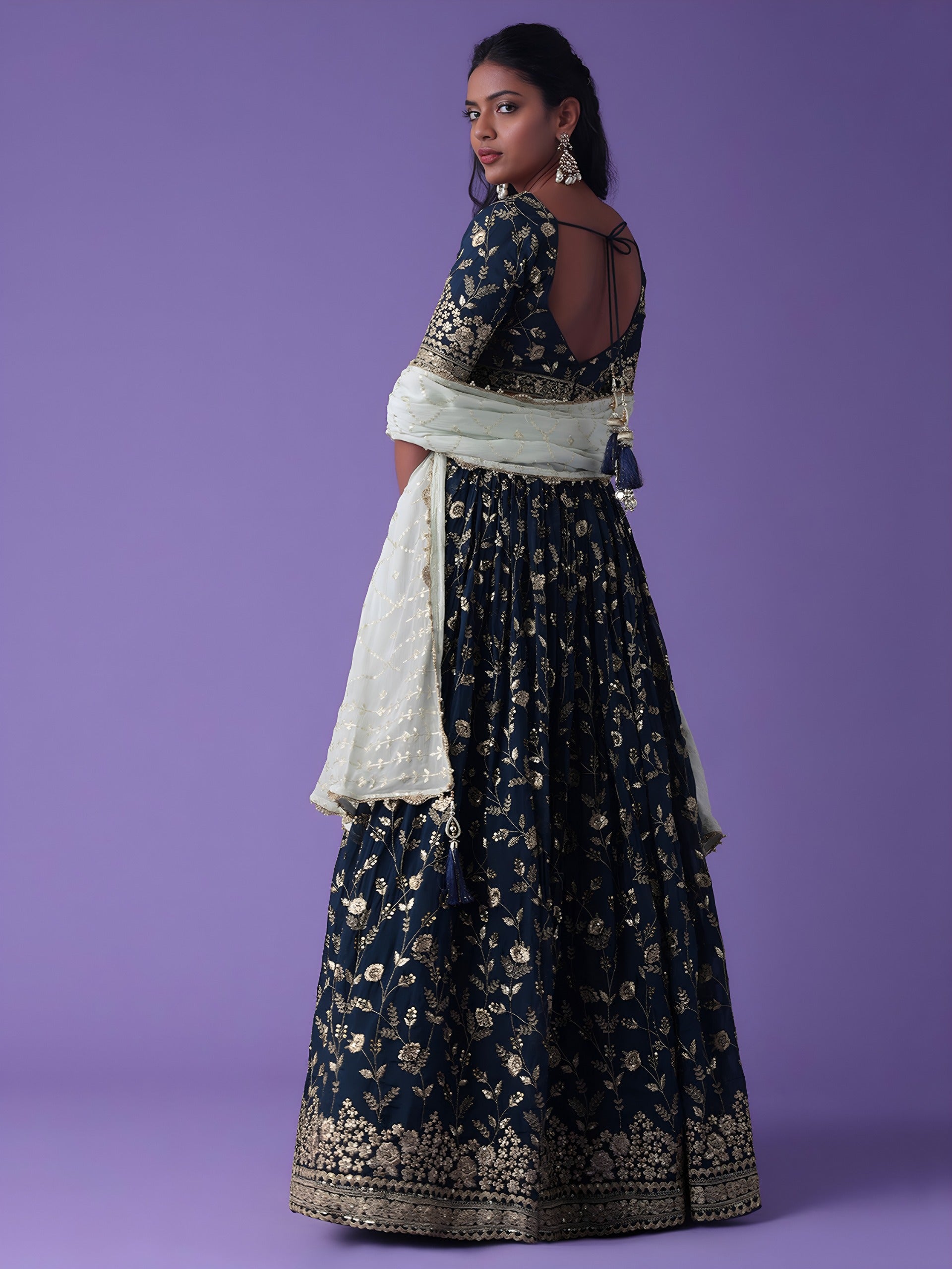 NAVY BLUE LEHENGA CHOLI