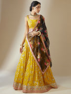 HONEY YELLOW LEHENGA CHOLI