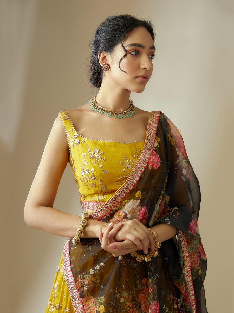 HONEY YELLOW LEHENGA CHOLI