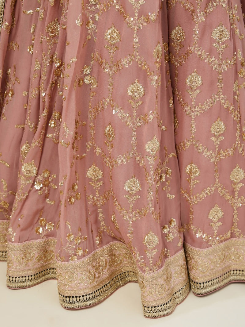 DUSTY PINK LEHENGA CHOLI