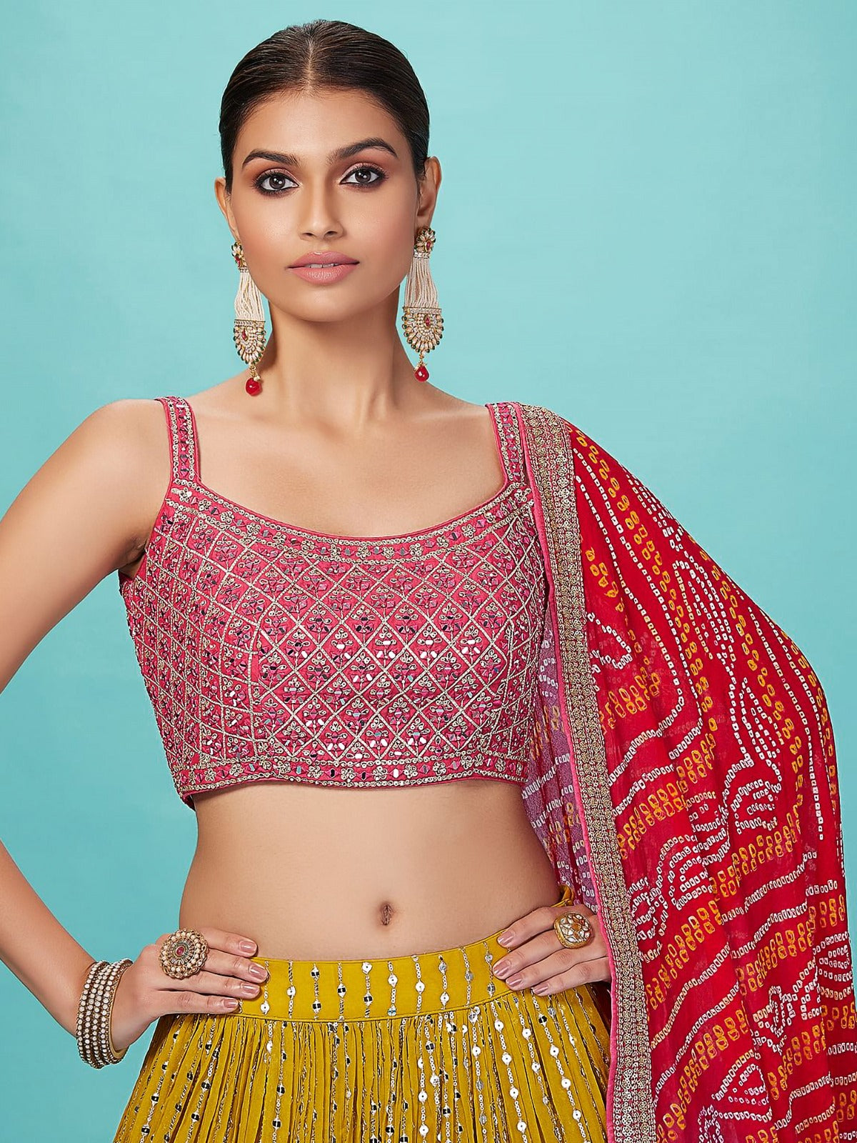 SUNFLOWER YELLOW LEHENGA CHOLI