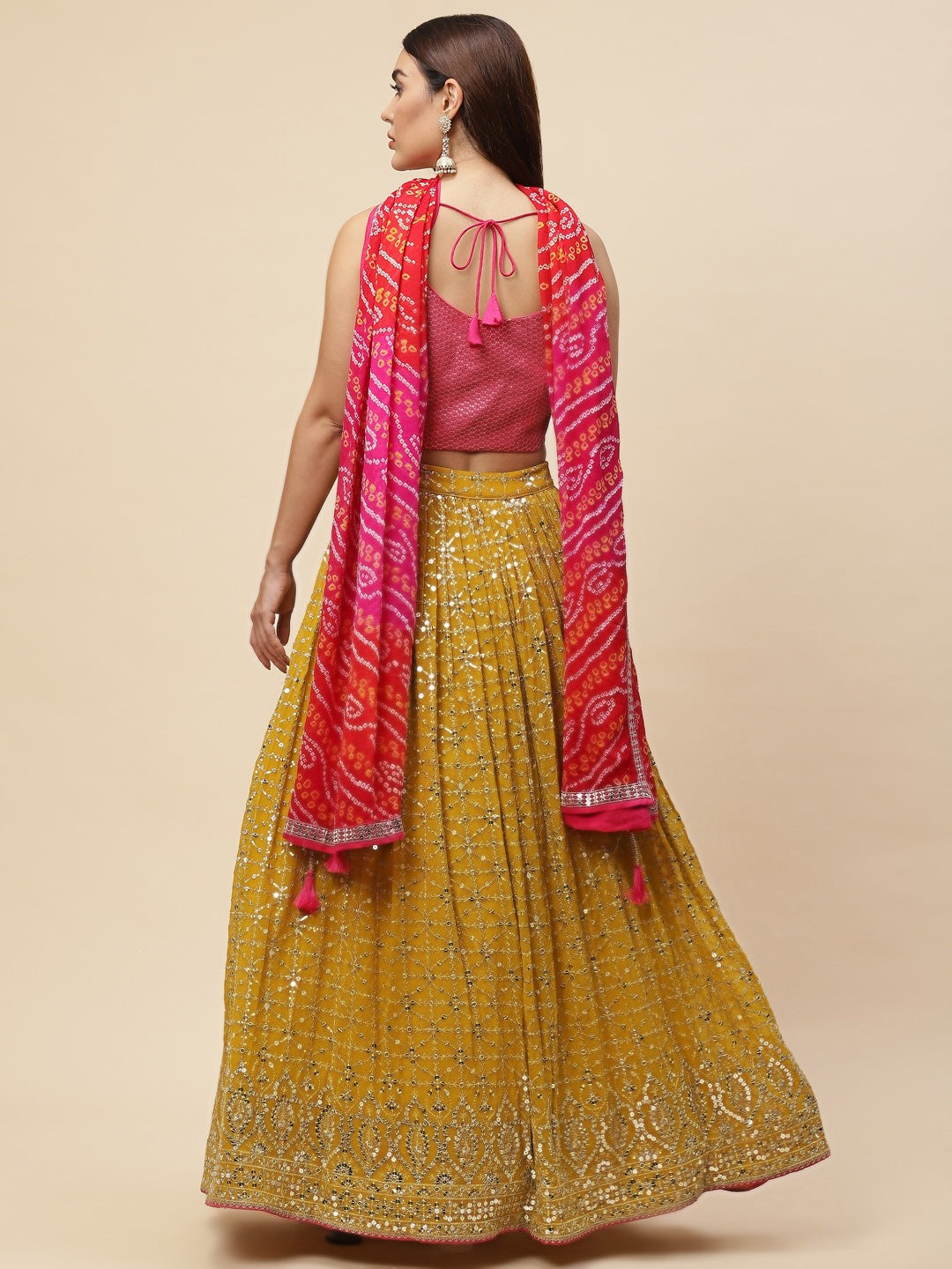 MUSTARD YELLOW LEHENGA CHOLI