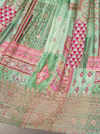 PASTEL GREEN EMBROIDERED LEHENGA CHOLI