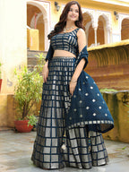 NAVY BLUE LEHENGA CHOLI