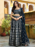 NAVY BLUE LEHENGA CHOLI