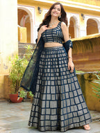 NAVY BLUE LEHENGA CHOLI