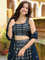 NAVY BLUE LEHENGA CHOLI