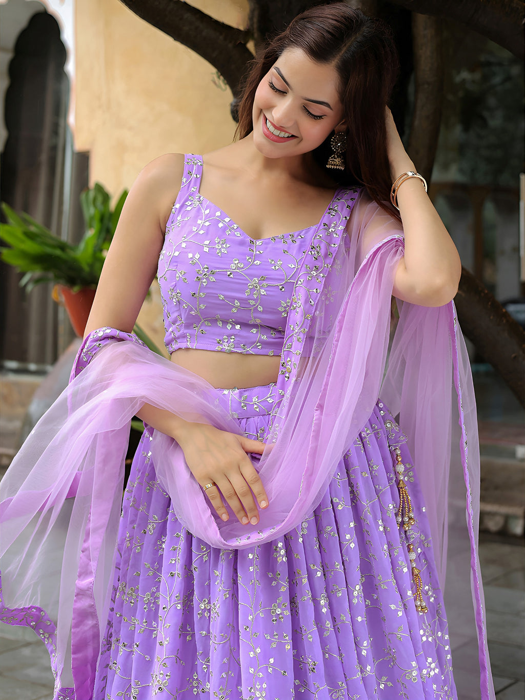 LAVENDER LEHENGA CHOLI