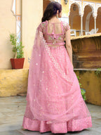 PINK EMBROIDERED LEHENGA CHOLI