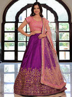 PURPLE & PINK LEHENGA CHOLI
