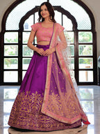 PURPLE & PINK LEHENGA CHOLI