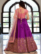 PURPLE & PINK LEHENGA CHOLI
