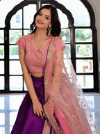 PURPLE & PINK LEHENGA CHOLI