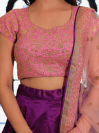 PURPLE & PINK LEHENGA CHOLI