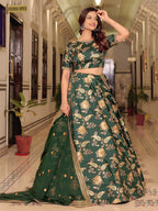 DARK GREEN LEHENGA CHOLI