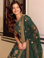 DARK GREEN LEHENGA CHOLI