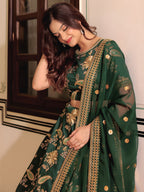DARK GREEN LEHENGA CHOLI