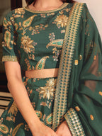 DARK GREEN LEHENGA CHOLI