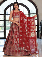 MAROON LEHENGA CHOLI