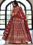MAROON LEHENGA CHOLI