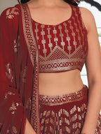 MAROON LEHENGA CHOLI