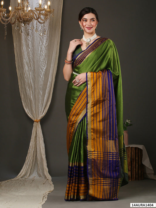 Leaf Green Tant Saree