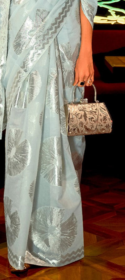 Mint Green Modal Silk Saree