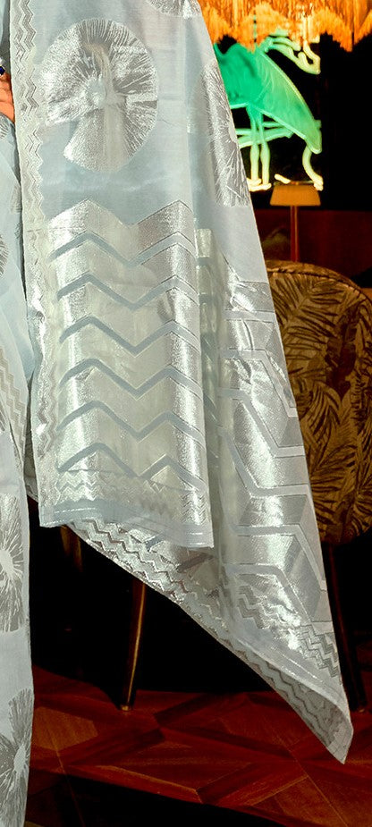 Mint Green Modal Silk Saree