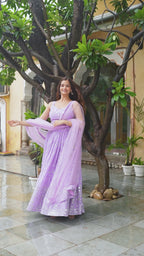LAVENDER LEHENGA CHOLI