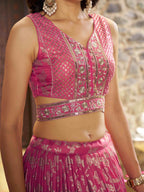 PEACH LEHENGA