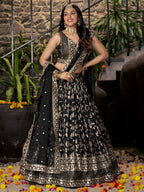 BLACK LEHENGA