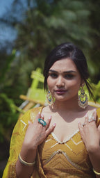 MUSTARD YELLOW SILK LEHENGA CHOLI