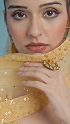 BEIGE GEORGETTE BRIDESMAID LEHENGA CHOLI