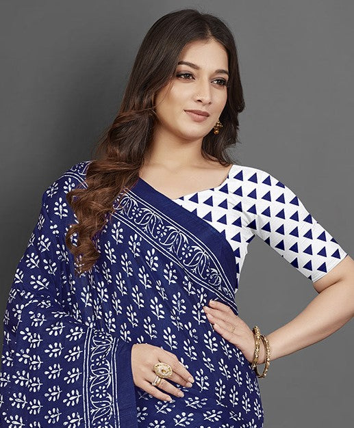 Sky Blue Dola Silk Saree