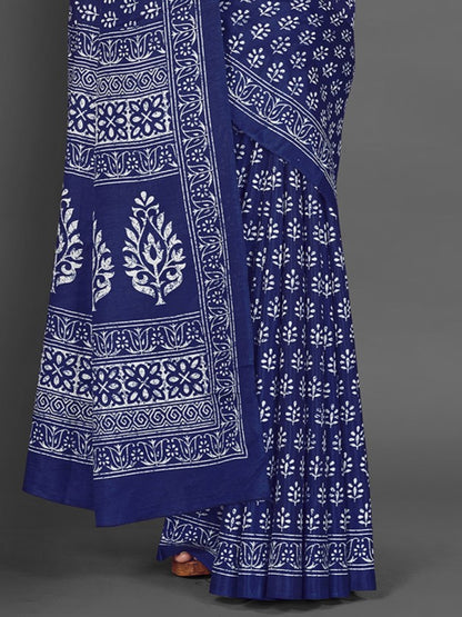 Sky Blue Dola Silk Saree