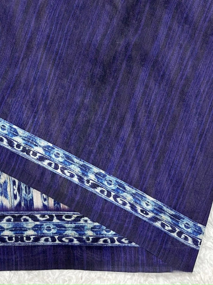 Violet Tussar Silk Saree